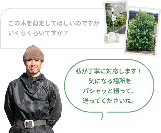 代表の写真やコメント